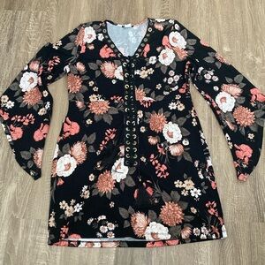 Venus XL floral Body Con dress